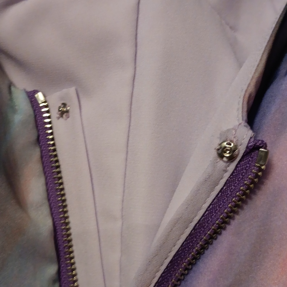 Silk Watercolor Dress - Picture 7 of 8